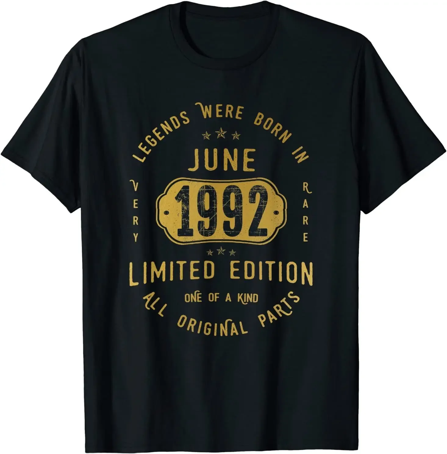 Футболка с длинным или коротким рукавом и надписью «NEW LIMITED Legends Born In June 1992»