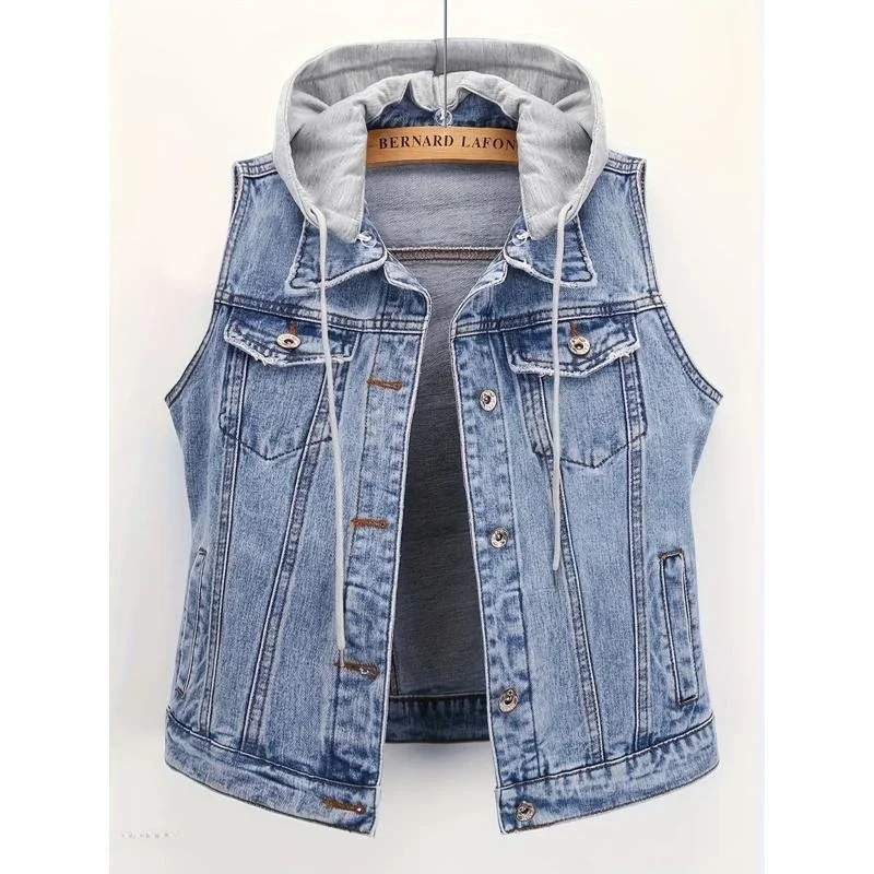 

Ripped Denim Vest N 12674 Short Sve Cross-Border Fashion Women's Inner Wear Regular Length Other Material 100% Spring 2026