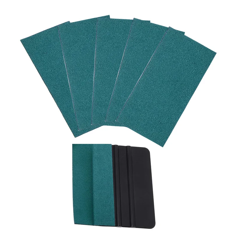 Micro Fiber Felt for 4-inch Squeegee Edge Wrapping Suede Felt to Cover The Edges of Hard Card Scraper Non-Scratch 10cm*5cm