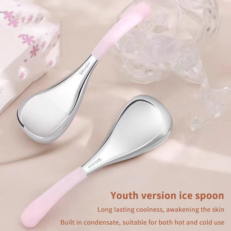 

1 шт., охлаждающий массаж лица, ледяные шарики, ложка для лица, крио-палочки, холодная красота, ролик для лица для уменьшения отечности