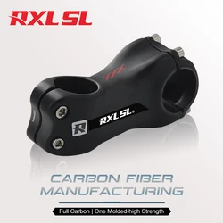 RXL SL Road Bicycle Stem 3K Matte Mtb Handlebar Stems 6/17 Degree 70/80/90/100/110/120/130 Carbon Fiber Cycling Bike Stem