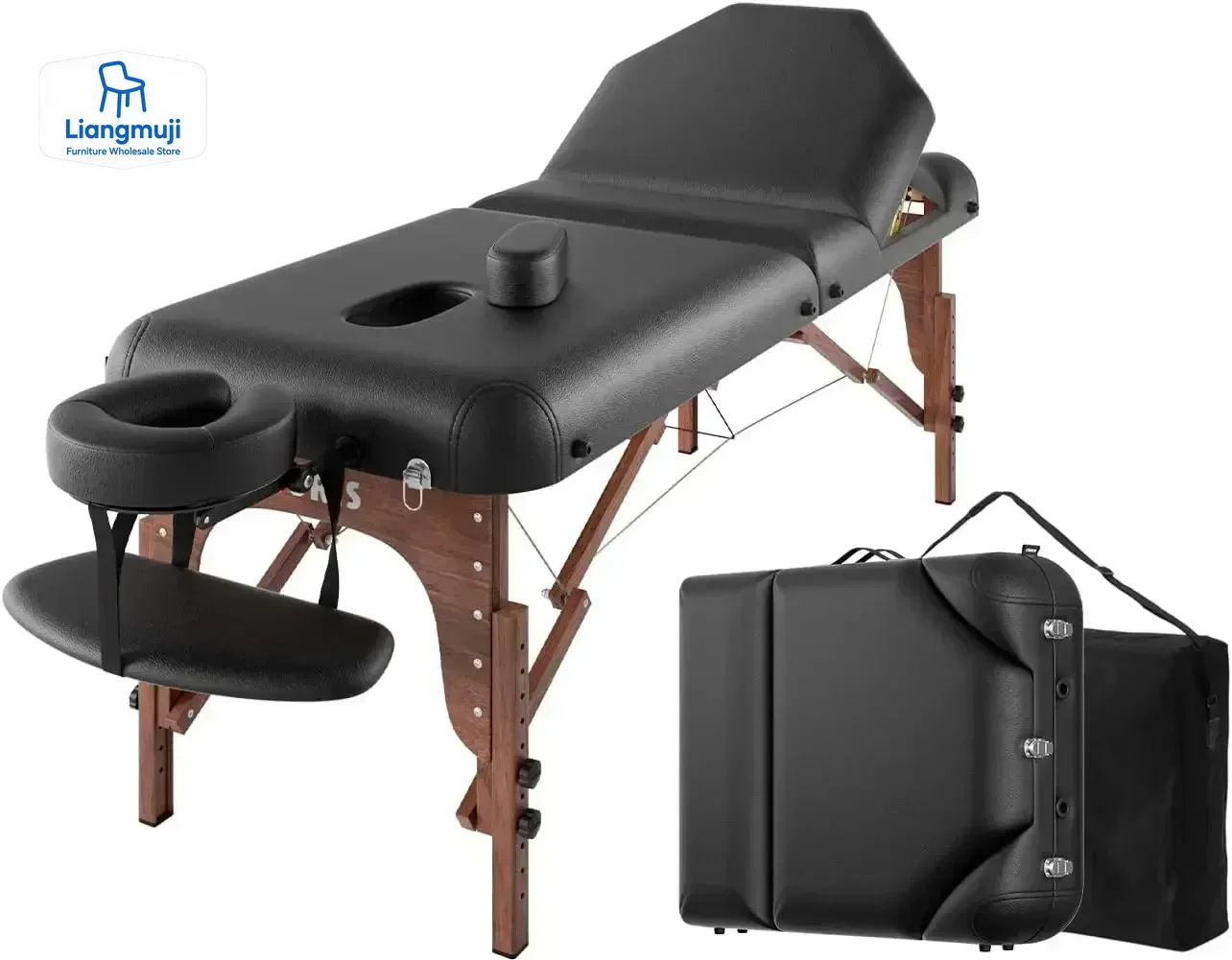 

84" Professional Massage Table Portable Memory Foam Aluminium Leg Lightweight Spa Salon Tattoo Massage Bed Height MQAM