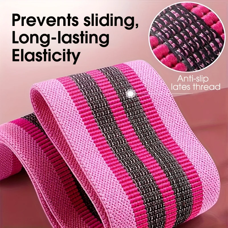 Fasce di resistenza per yoga, 3 pezzi, fasce elastiche per esercizi di stretching per donne e uomini, fasce flessibili per Pilates e gambe.