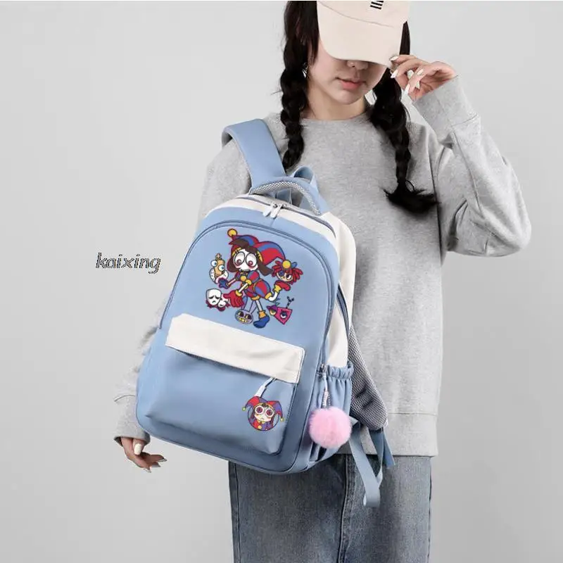 School Backpack The Amazing Digital Circus High Quality Youth Waterproof Backpacks Teenage Girls Boys School Laptop Shoulder Bag