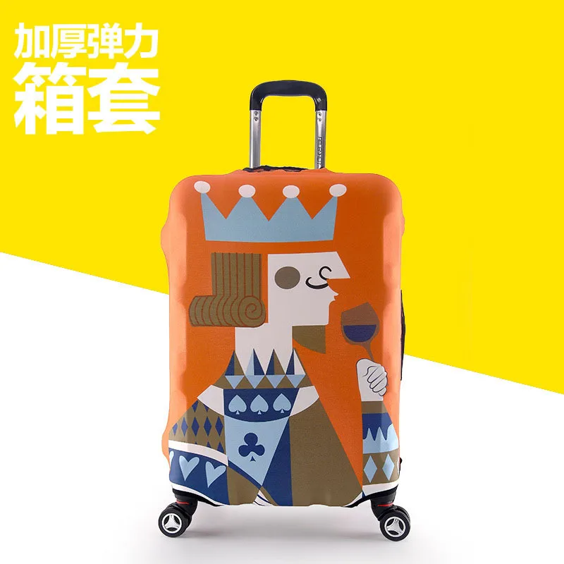 Modieuze Rollende Bagagehoes Cartoon Koffer Hoes Elastische Trolley Case Bescherming Reiskoffer Cover Schattige Case