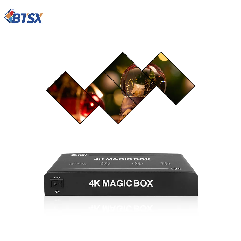 Bitvisus BIT-VJ-104 Special-shaped Video Wall Controller 4K 4 HDMI Outputs - Arbitrary Angle Splicing & Window Roaming