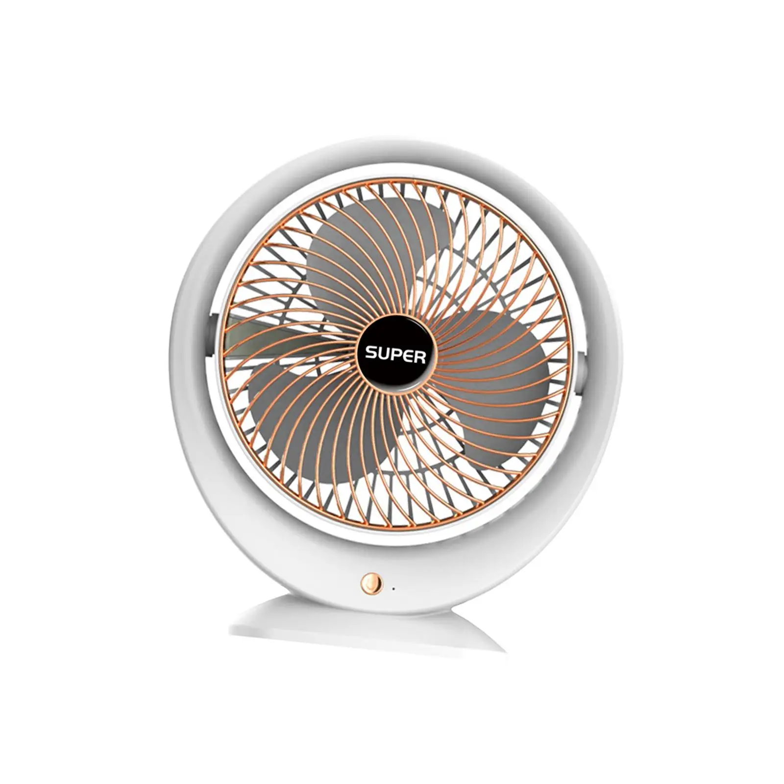 

Desktop Fan USB Rechargeable with 3 Speeds Table Fan for Bedroom Indoor Home