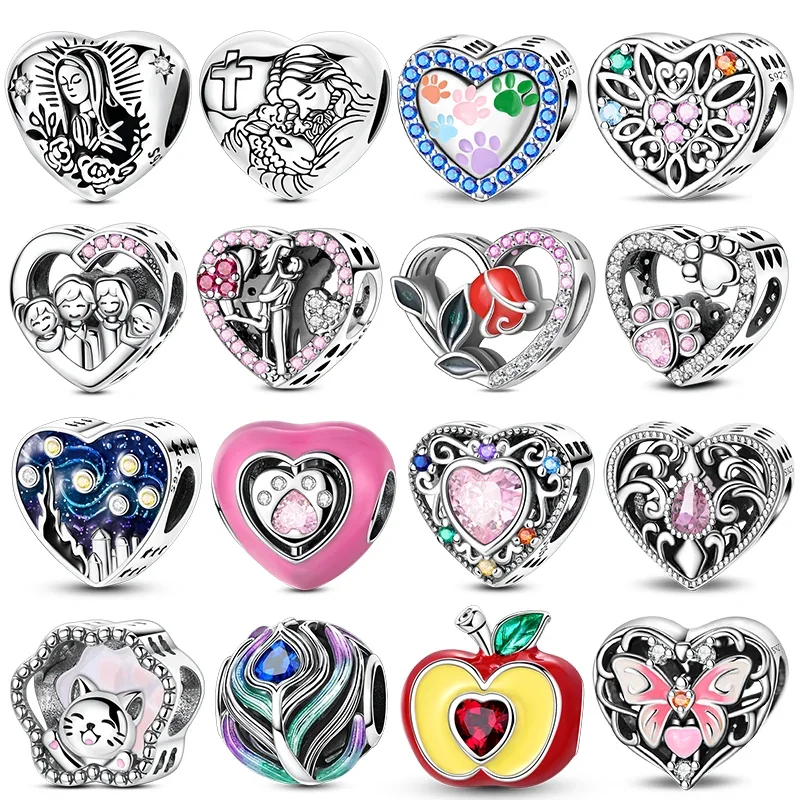 

925 Sterling Silver Spacer Entwined Vine Relief Pattern Zircon Charm Fit 4MM Hole Diameter Bracelet DIY Bead Ms Jewelry Gift