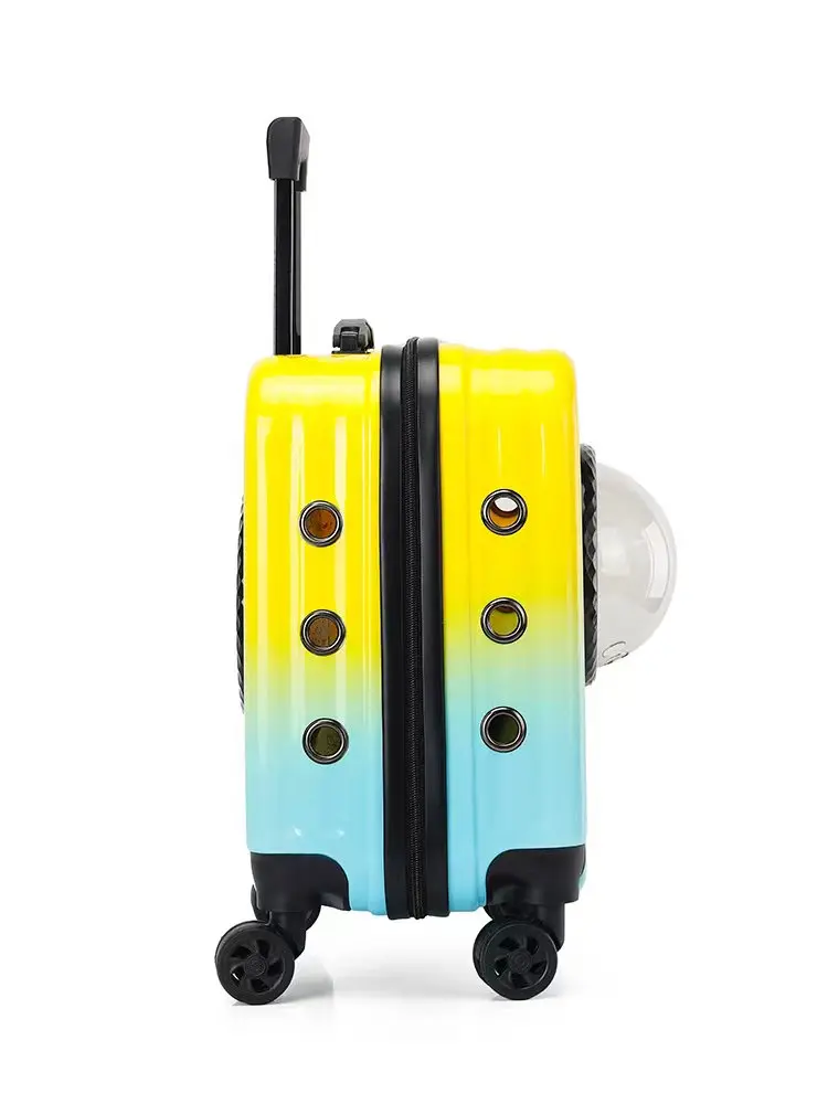 

Новая большая портативная сумка-переноска для собак с универсальными колесами, дышащая, для путешествий, зоотовары