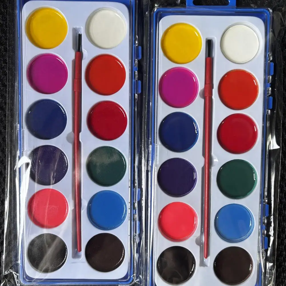 Solid Watercolor Paint Powder Boxed Children's Art Painting Paint Classic Color Solid Watercolor Pigments Safe and Gentle 2026