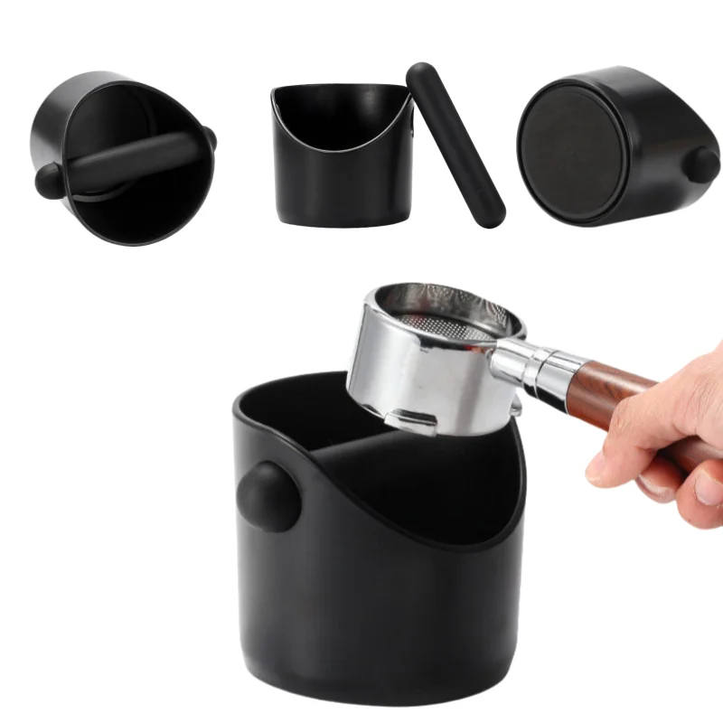 Coffee Grounds Powder Bucket Home Espresso Machine Handle Knockbox Container Organizer Slot Waste Dregs Recycling Bin