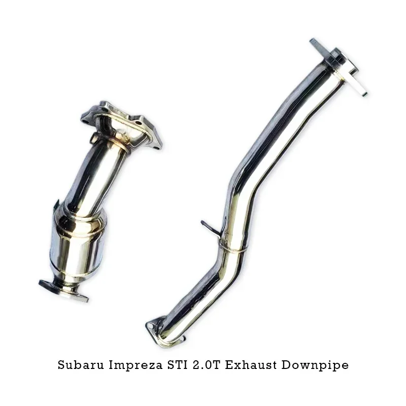 Section High flow Pipes branch downpipe Exhaust Pipe with for Impreza STI 2.0T 2003-2007