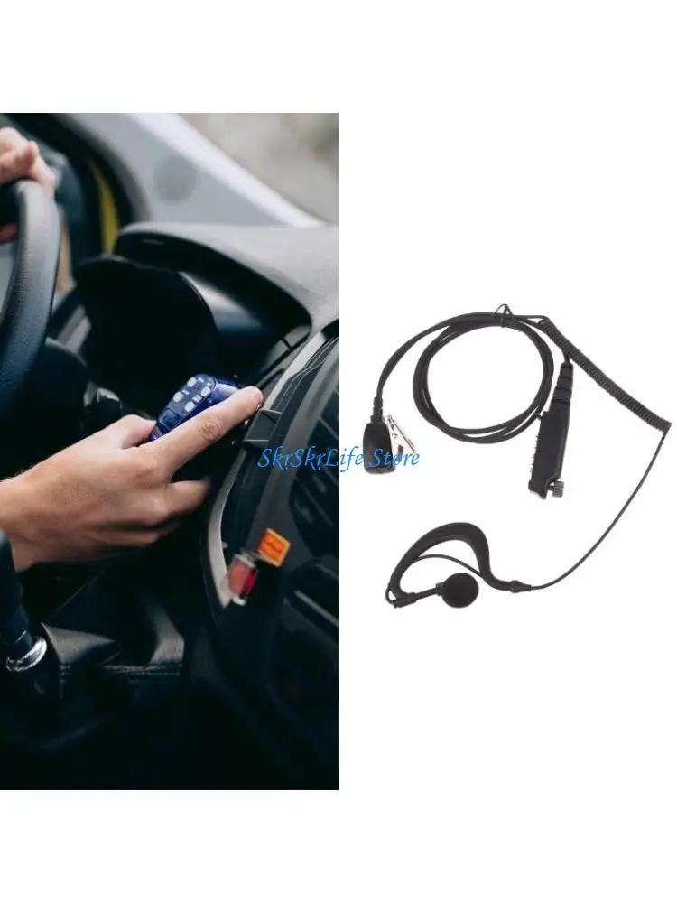 

E65E Изогнутый наушник с прозрачным звуком, гарнитура из АБС-пластика, наушники для радиостанций STP9000 STP8000