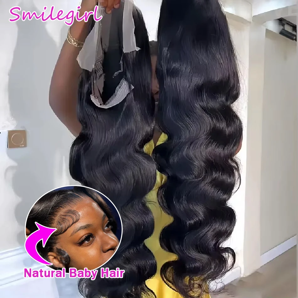 

100% человеческие волосы Wear And Go HD 13x6 Объемная волна Кружевной фронтальный парик 32 34 дюйма 13x4 Парики фронта шнурка Бразильский 5x5 Закрытие Бесклеевой парик