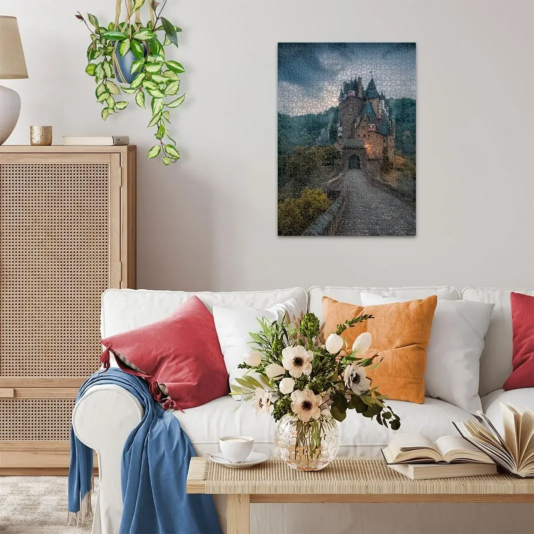 Puzzle 1000/500/300/120 pièces, château sombre, paysage artistique, jouet de décompression pour jeu adulte, décoration de maison, cadeau d'anniversaire