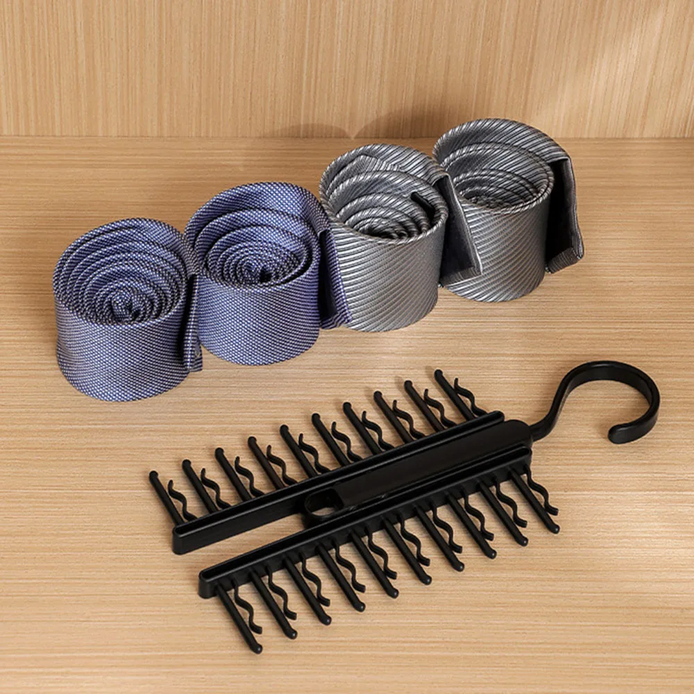 20 Holes Tie Belt Storage Rack Strong Bearing Capacity Hanging Storage Hook For Home