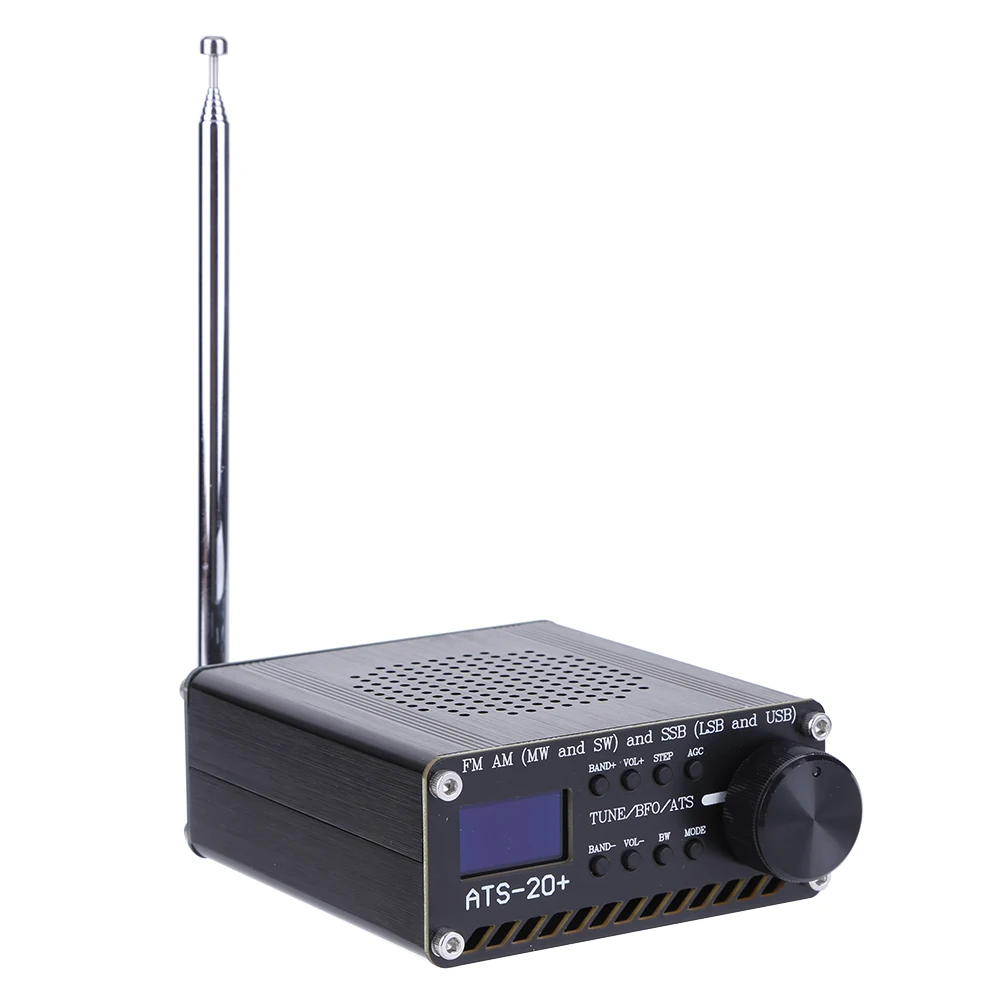 SI4732 ATS-20+ Full Waveband Radio Receiver FM AM (MW & SW) SSB (LSB & USB) Built-in Battery Radio Receiver Scanner for Outdoor