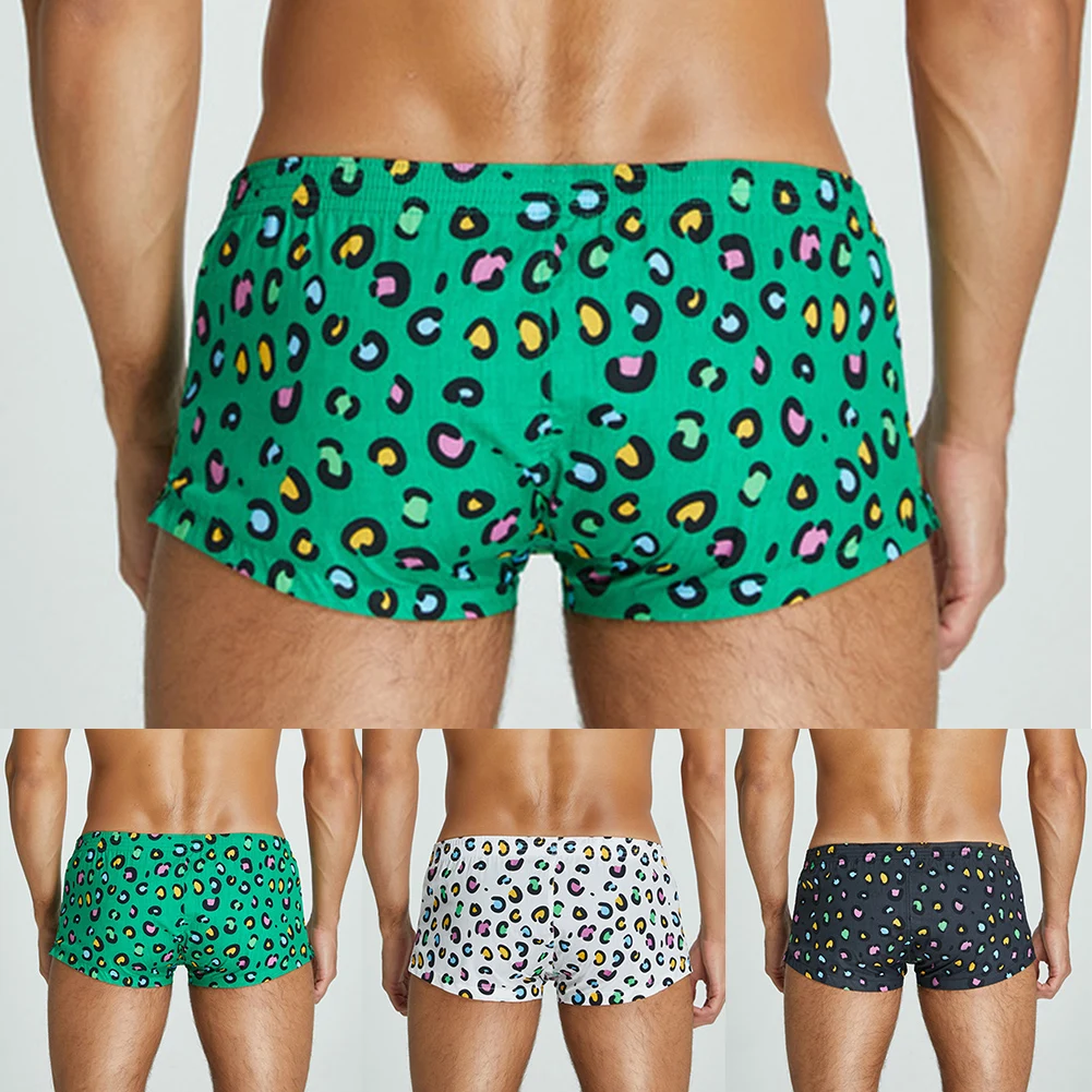 سراويل داخلية للرجال التسوق اليومي الملاكم موجز القطن الأخضر الملابس الداخلية منخفضة الخصر M-2XL الحقيبة السراويل السهم الناعم #6