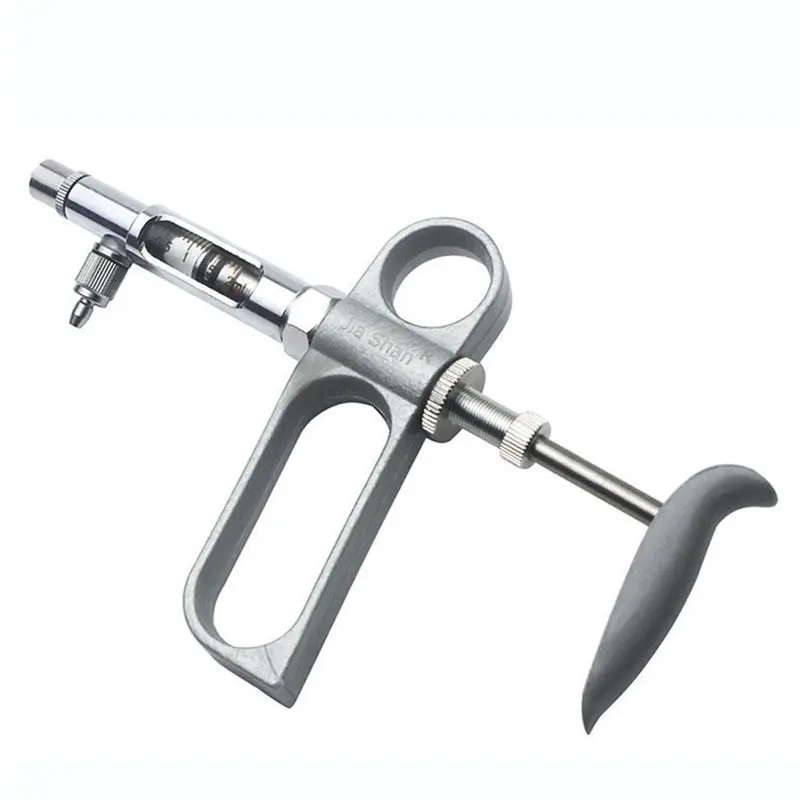GYTB-Veterinary Syringe For Livestock- Adjustable 2Ml-Metal Injector For Continuous Administration