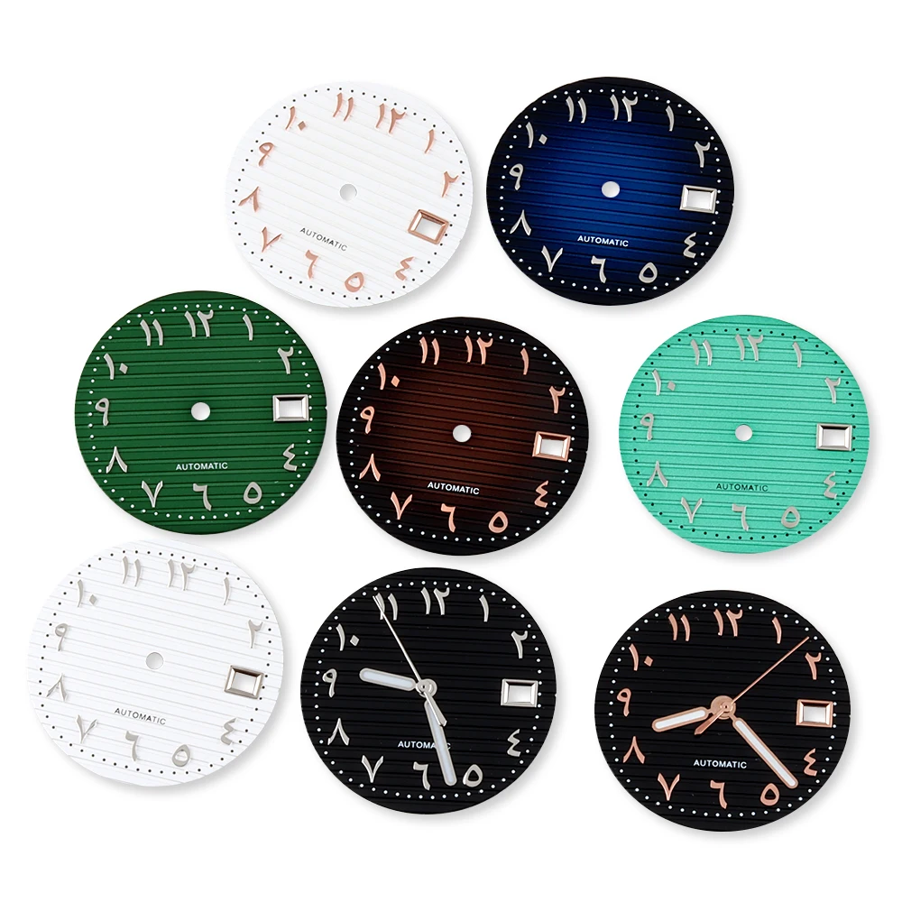 

NH35 29.5mm dial Fit Nautilus Watch dial Green Luminous Suitable for NH35 NH36 NH38 Movement Watch Accessories Watch Repair Tool