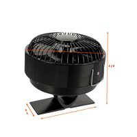 For 5 Blades Heat Powered Stove Fan Free-standing Fireplace Fan Log Wood Burner Quiet Home Fan Efficient Energy Heat