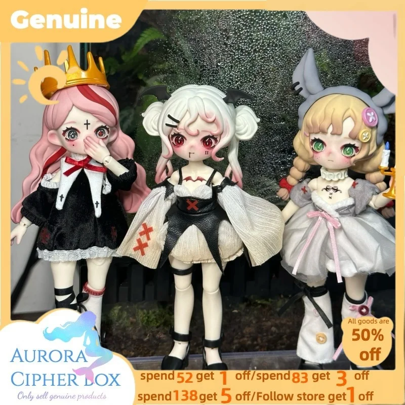 جديد حقيقي Nyssa Eerie كابوس سلسلة 1/12 Bjd صندوق أعمى القوطية نمط أنيمي الشكل المنقولة المفاصل البلاستيكية أرقام المرآب عدة اللعب