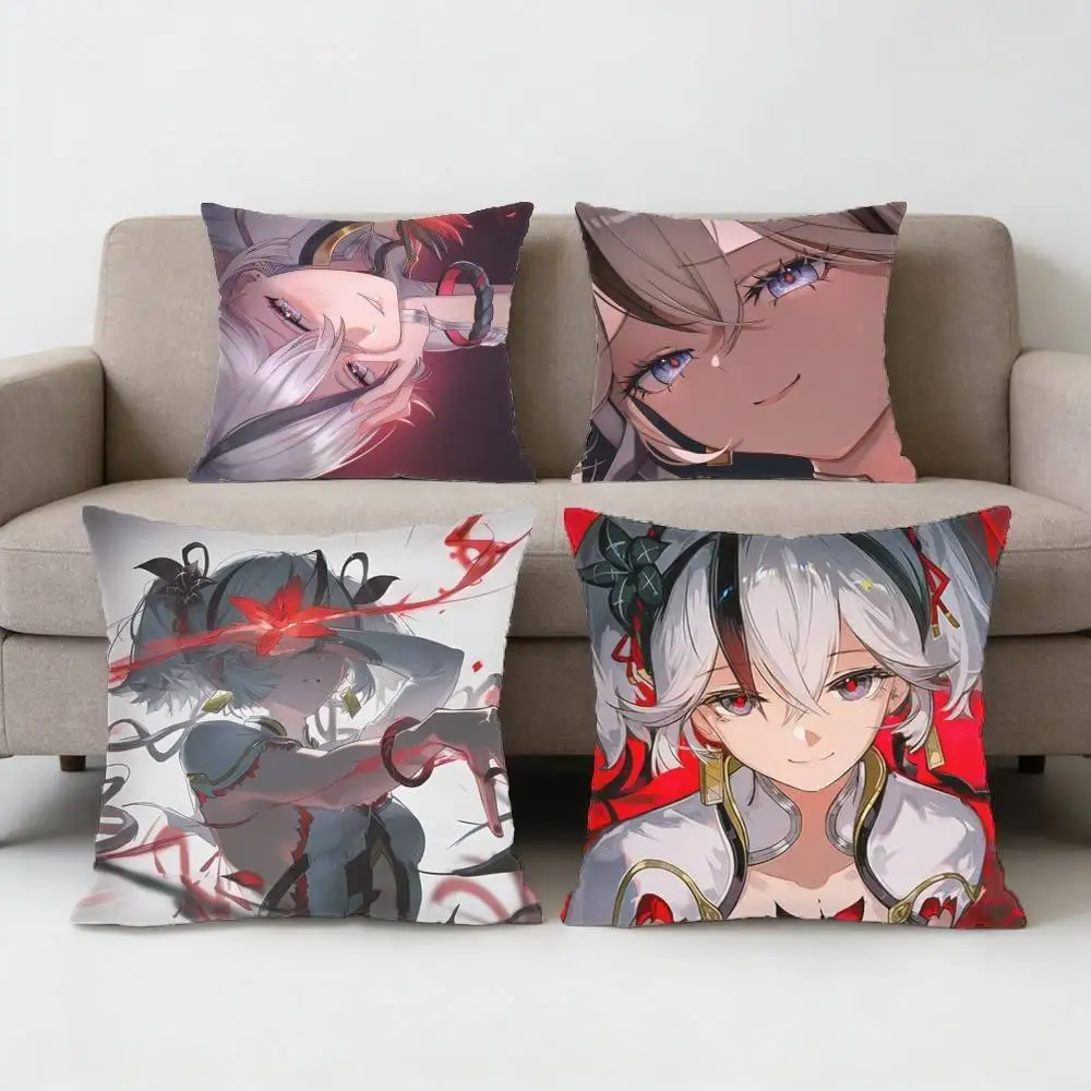 

Open world Game Wuthering Waves Camellya Pillow Case Sofa Living Room for Bedroom car Headboard Cushion Square Cushion Nap Time