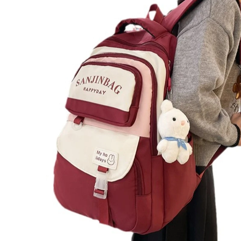 Bolso viaje para mujer, bolso universitario capacidad, bolso para escuela diaria