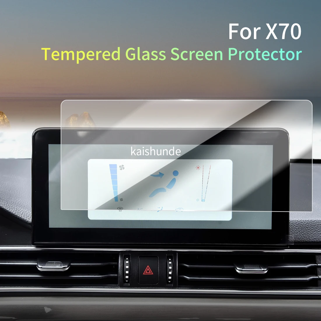 Car Stickers Meters Protector For 26 Jetour X70 Tempered Glass Protective Film Display Navigation Vehicle