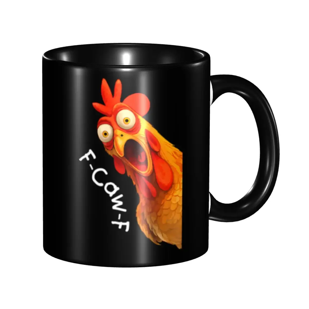 Funny F-Caw-F Chicken FCAWF Coffee Mug DIY Customized Ceramic Milk Tea Mug Cup