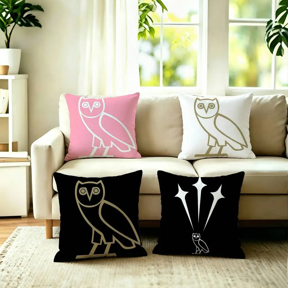 

D-Drake O-OvO-O OWL Square Double-Sided printed Pillow Case Bedroom Bedside Pillow Sofa Cushion Cover