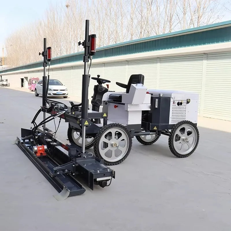 Road Surface Laser Leveling Machine Smooth Paving Concrete Screed Equipment For Highway Construction Site