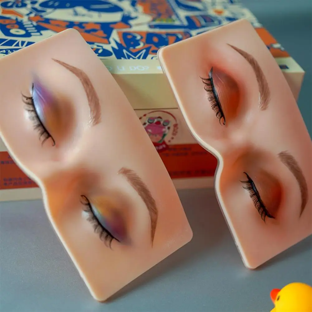 Make-up Praxis Pad Realistische Lehre Weiche Silikon Augenbrauen Lidschatten Wimpern 3D Praxis Mannequin Ausbildung Liefert