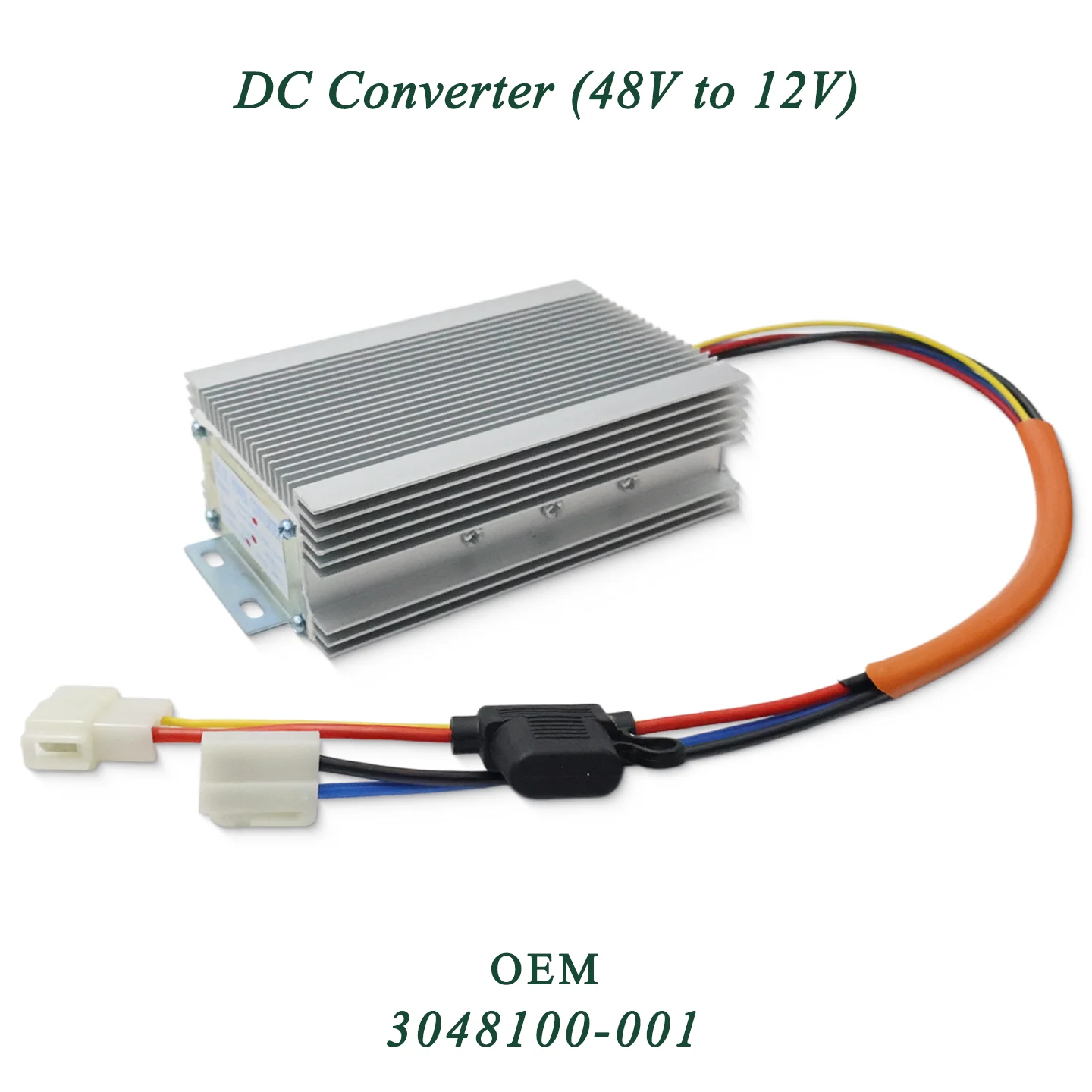 Golf Cart Accessories 48V to 12V DC Converter 20A Voltage Regulator Power Supply for Eagle Golf Cart 3048100-001