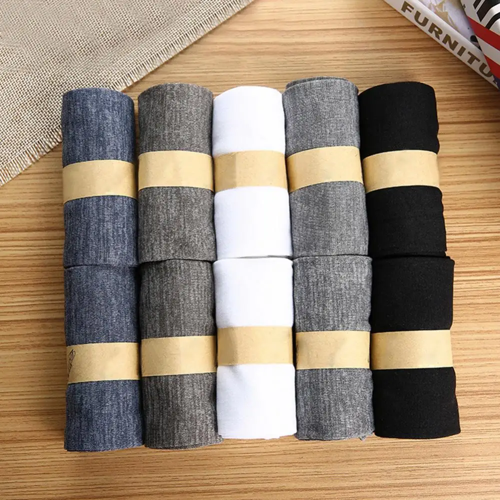 10Pairs Solid Color Men Women Sock Black White Grey Business Socks Soft Breathable Summer Winter Sports Socks Middle Tube Socks