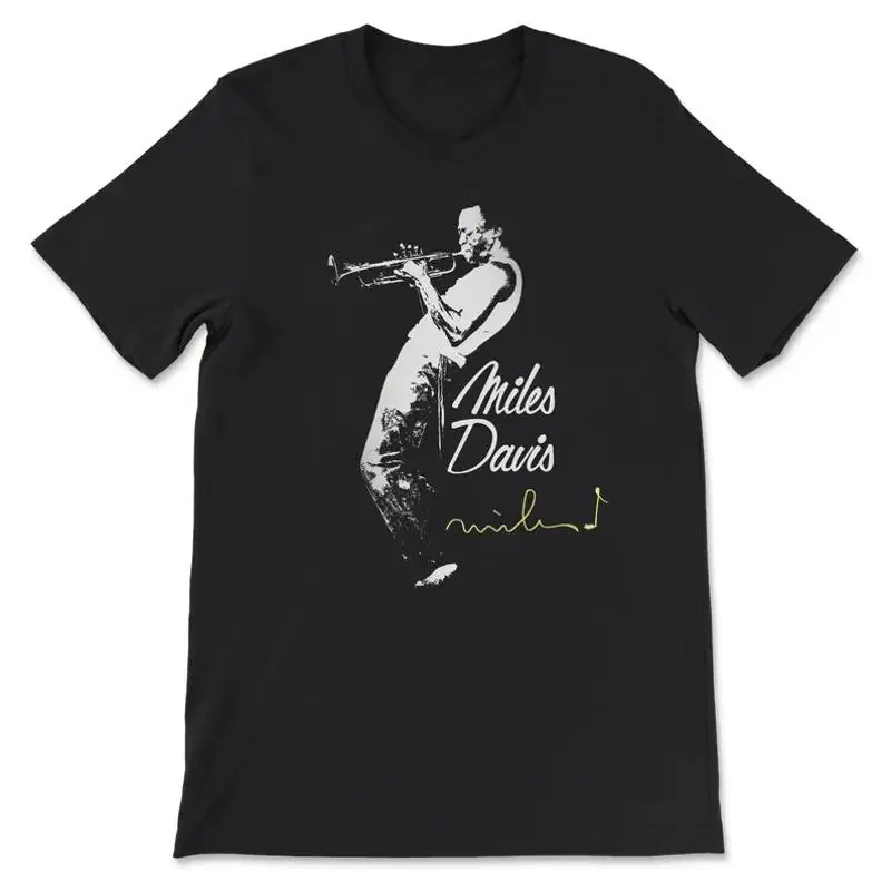 Miles Davis Live In Concert Cotton Black  Full Size T Shirt