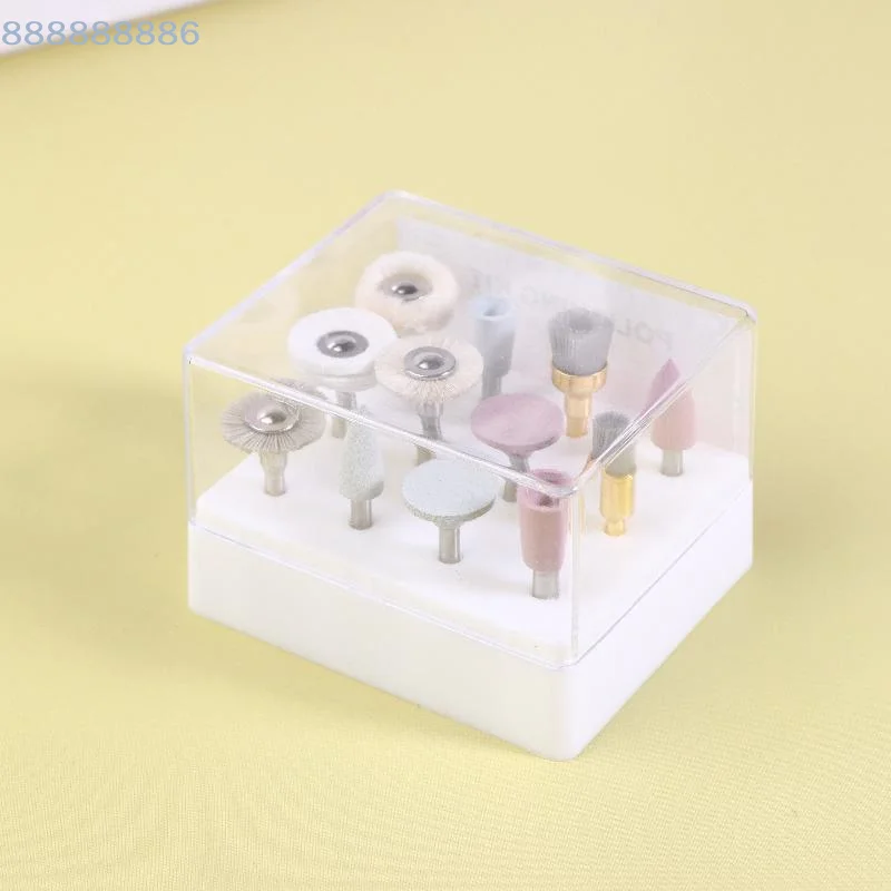 [B]12 PCS Upgraded Silicone And Brush Grinding Head Mixed Polishing Set - Achieve High-gloss Polishing With Polishing Paste