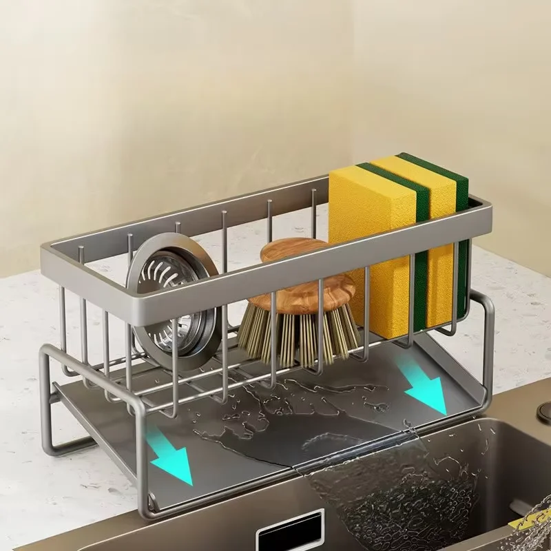 Dragon Head Kitchen Drain Rack Desktop Steel Wire Sponge Dishwashing Cloth Cloth Storage Rack Divine Utensil Sink Storage Rac
