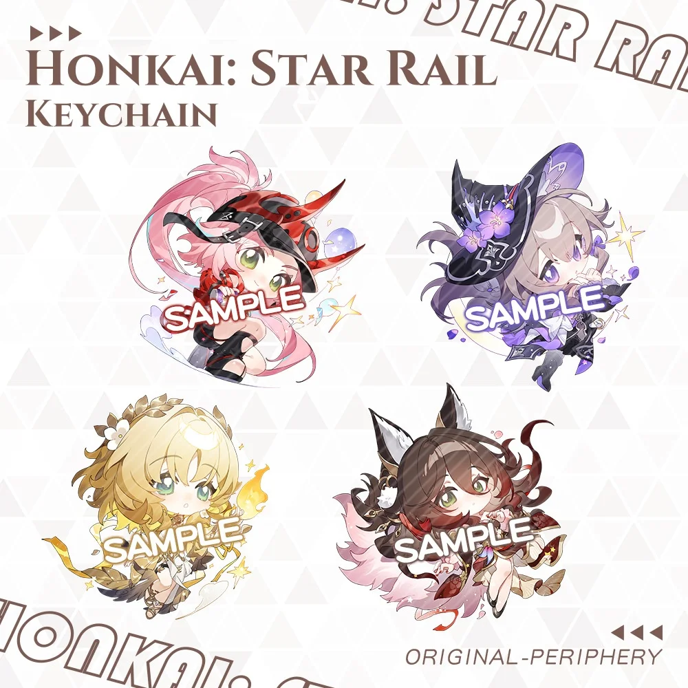 New Honkai: Star Rail Game The Herta Aglaea Pendant Keychain Cute Cartoon Anime Keyring Backpack Jewelry Cosplay Gift Badge