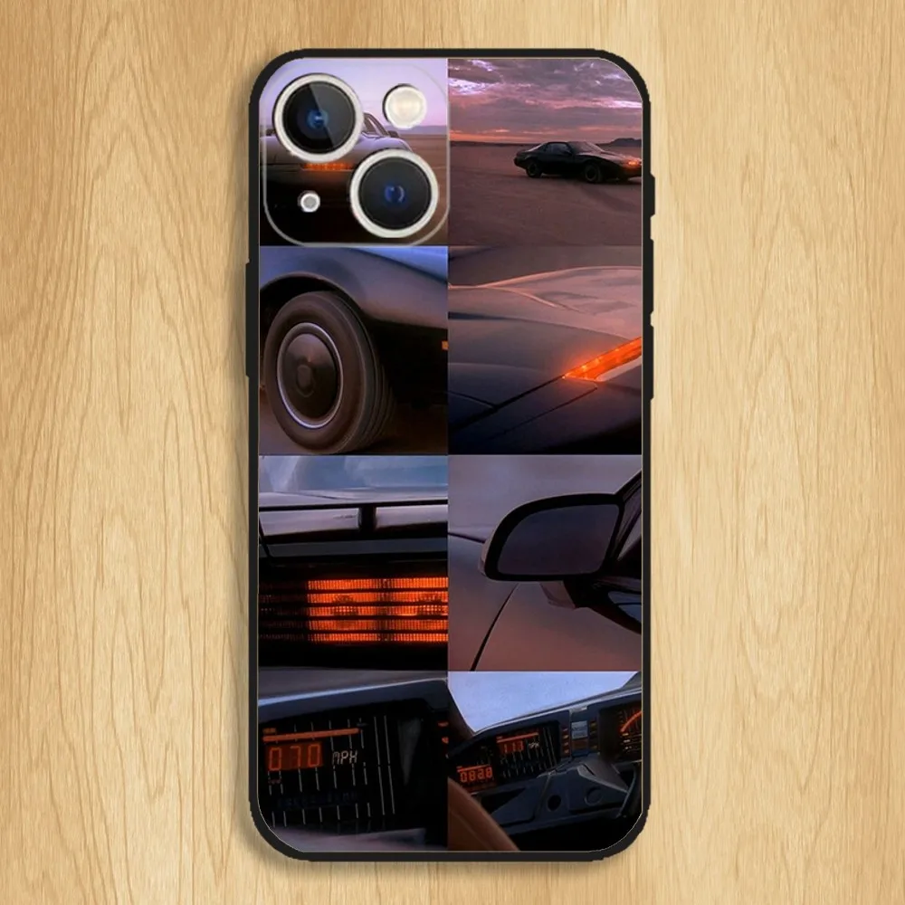 Knight Rider KITT Car Phone Case For iPhone15,14,13,12,11,Pro,Max,Plus,Mini,X,XS,XR,8,7,6,S,Plus,SE Soft Black Case