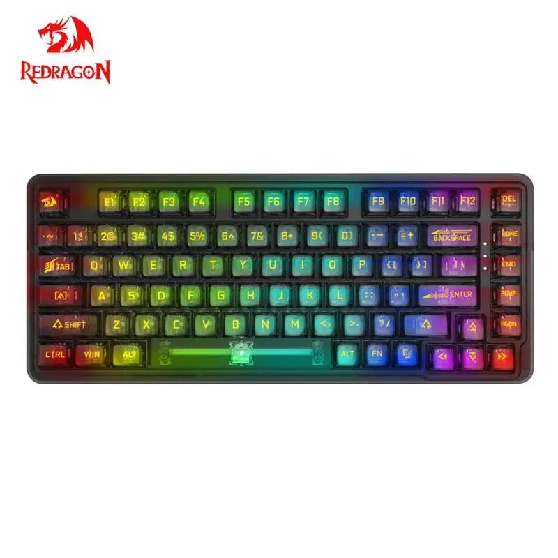 

REDRAGON KS82-B USB RGB Механическая игровая Проводная клавиатура 78%, 82 клавиши, раскладка Hot-Swap, компактная игровая клавиатура для компьютера, ПК, ноутбука