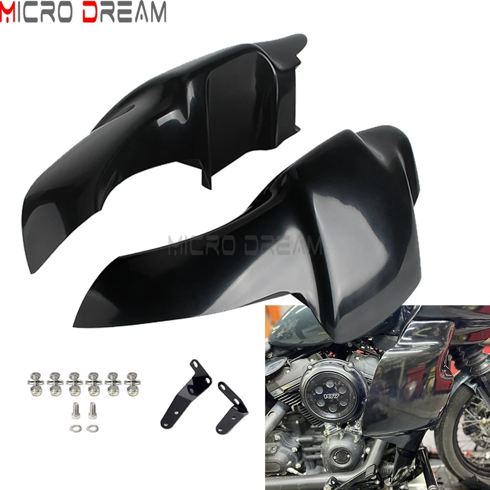 

Lower Vented Leg Fairing Motorcycle Legs Warmers Box Cap For Harley Low Rider ST FXLRST 2022-2023 S FXLRS 2020-2023 FXLR 2018-20