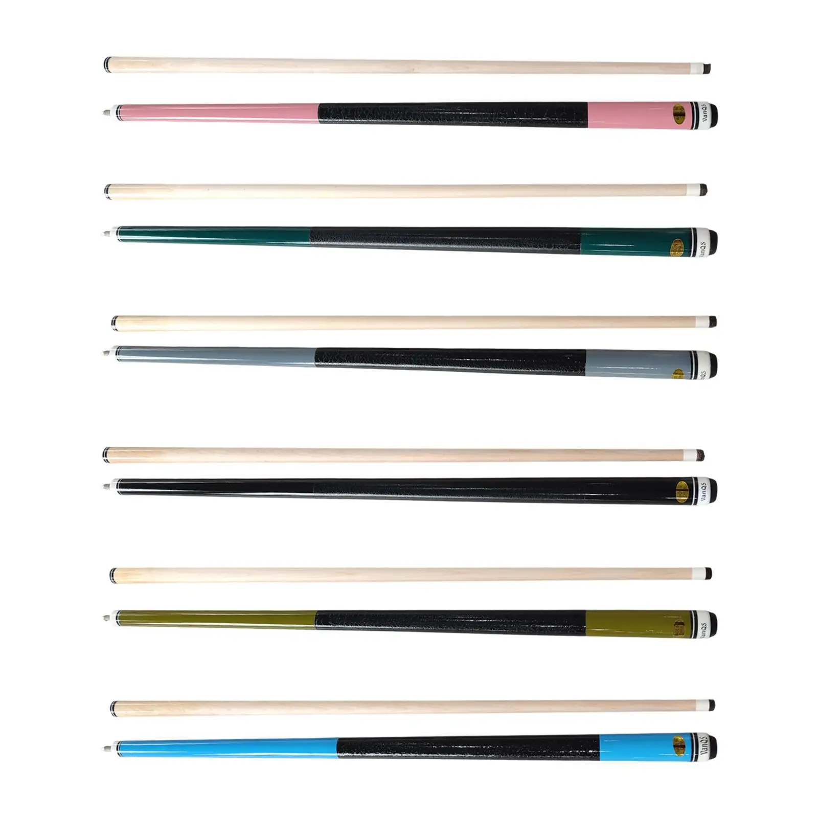 

Pool Cue Stick Wood Half Split Professional Billiards Shaft 13mm Tip for Chinese Black Eight Ball