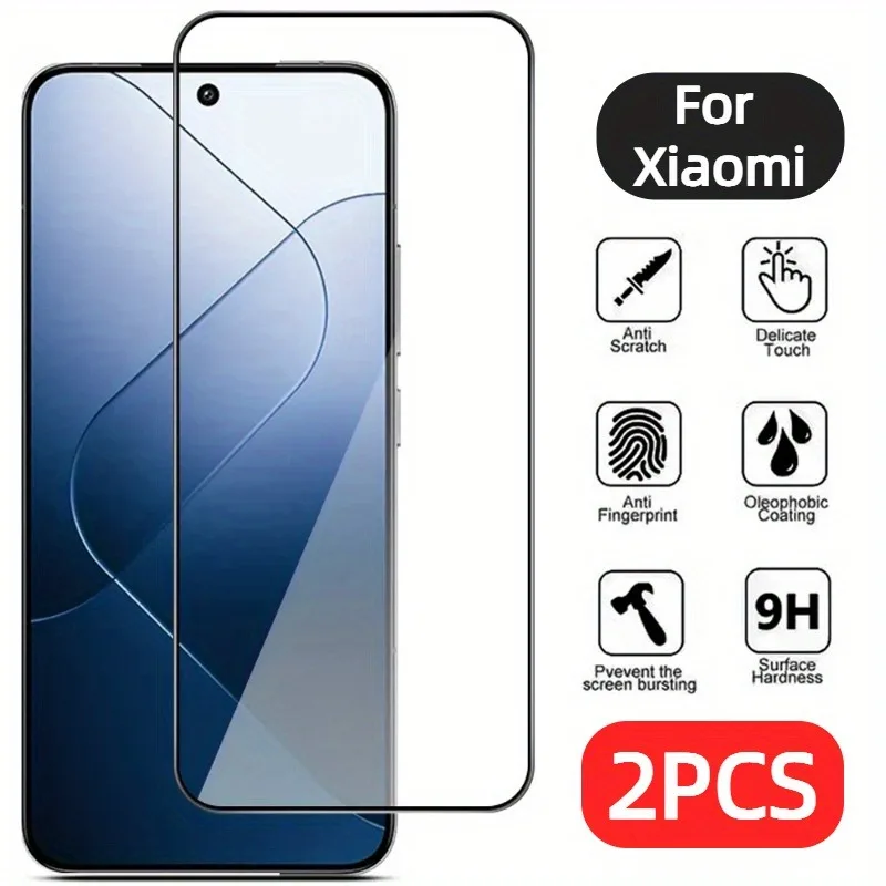 

2Pack Tempered Glass Screen Protector for Xiaomi 15 Pro 14 Ultra 13T Pro Ultra Anti-Scratch Fingerprint & Oil Resistant Glass