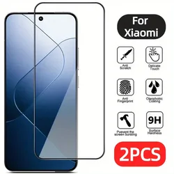 2Pack Tempered Glass Screen Protector for Xiaomi 15 Pro 14 Ultra 13T Pro Ultra Anti-Scratch Fingerprint & Oil Resistant Glass