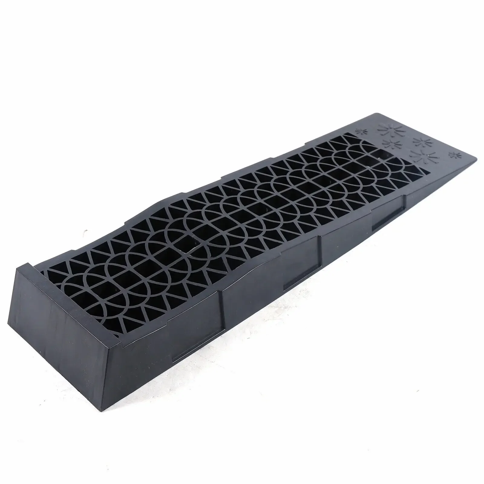 2 قطعة 3 طن سوبر مستقرة واسعة للغاية الثقيلة البلاستيك سيارة رفع سلالم عجلة واسعة للإصلاح والصيانة وأداة رفع جاك