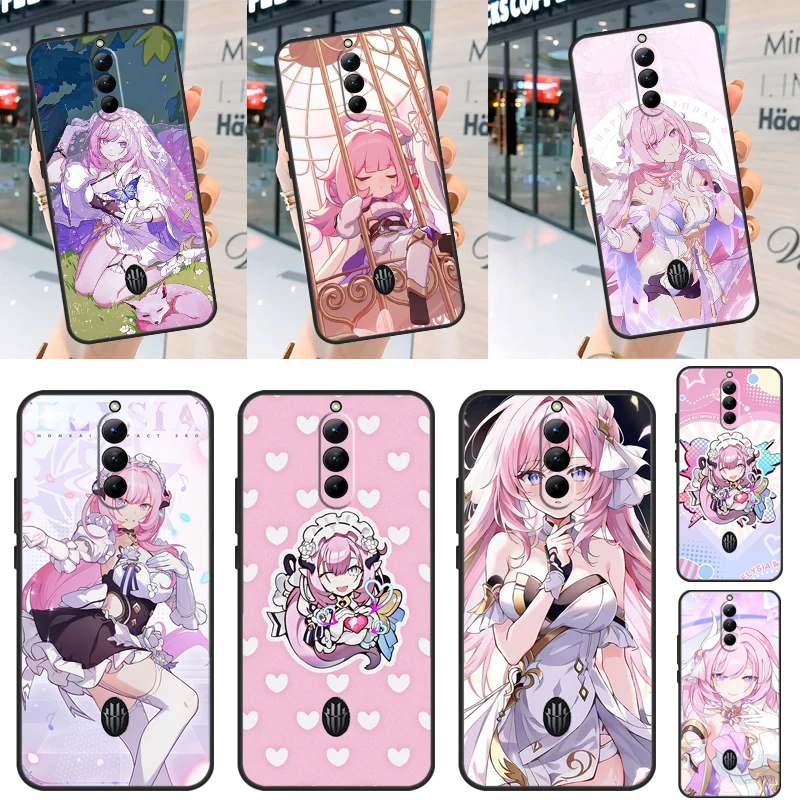 Elysia Honkai impact For ZTE Nubia Red Magic 8 Pro Plus Soft Case For Redmagic 7 Pro 7S 5G 5S 6R 6S 6 Pro Cover