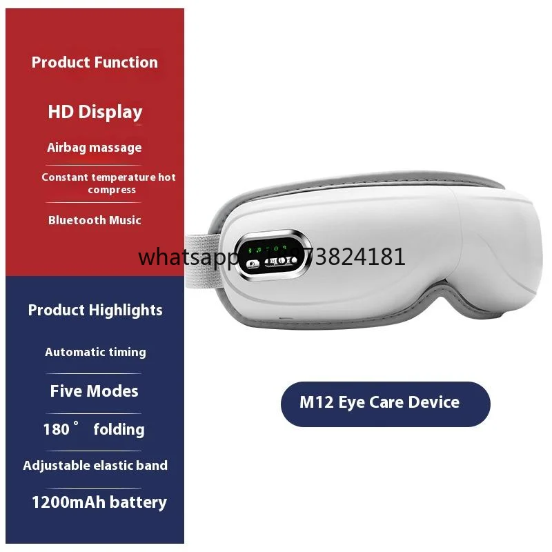 Warm en koud opvouwbaar oogmassageapparaat Verwarmd oogmasker voor het verlichten van droogheid en vermoeidheid snelle verzending