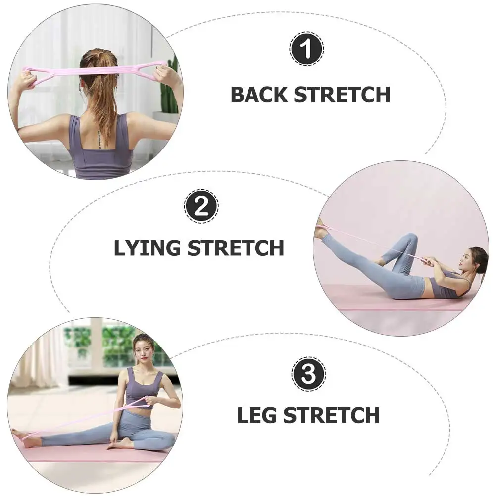 

Resistance Pull Bands Yoga Fitness Stretch Strap for Flexibility Training Light Compact Non-Slip Elastic Exercise Band for Home