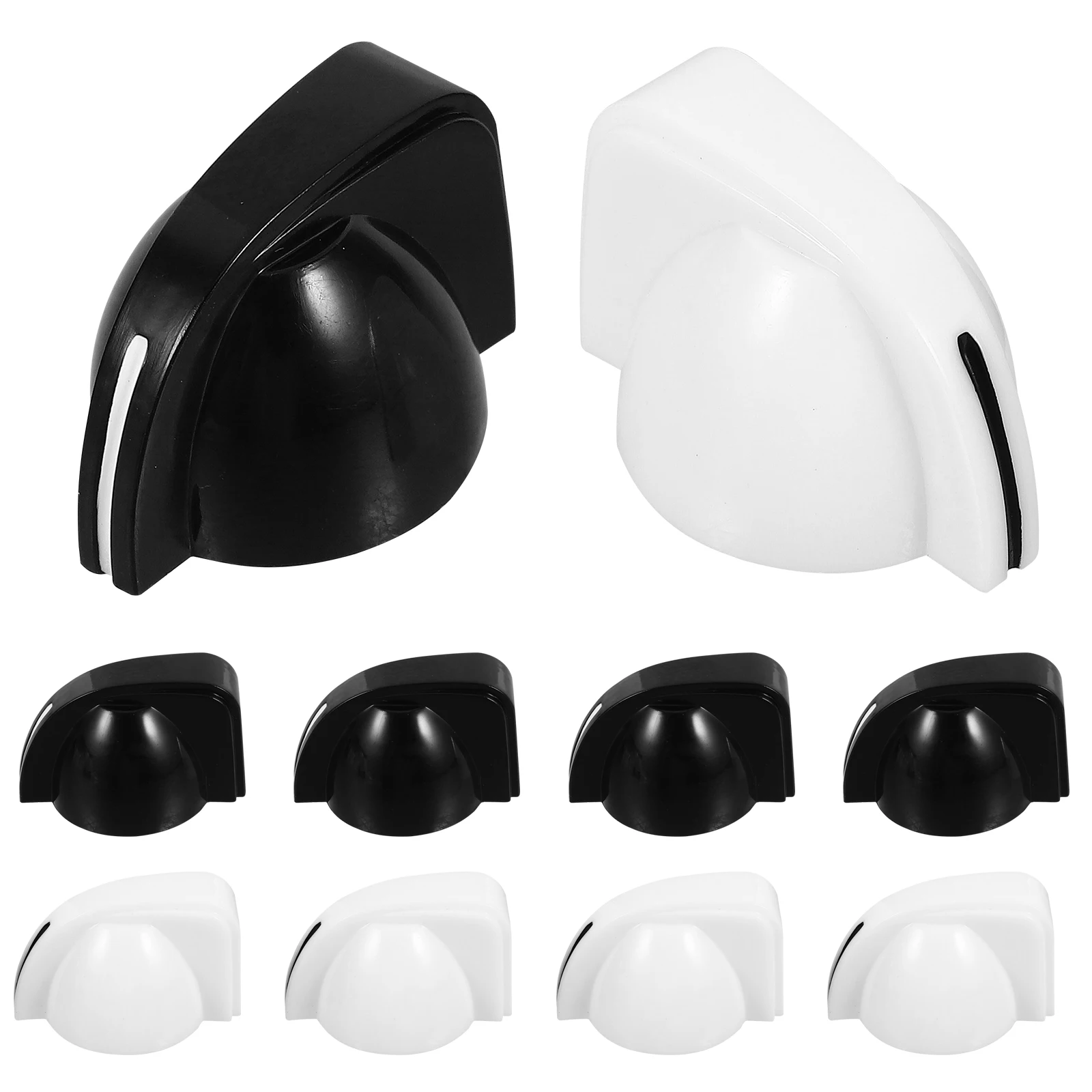 

10pcs Potentiometer Electric Guitar Bass Chicken Head Bass Knobs Effect Pedal Amplifier Replacement Black White